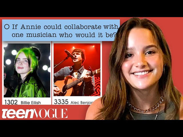 Annie LeBlanc Guesses How 9,800+ Fans Responded to a Survey About Her | Teen Vogue