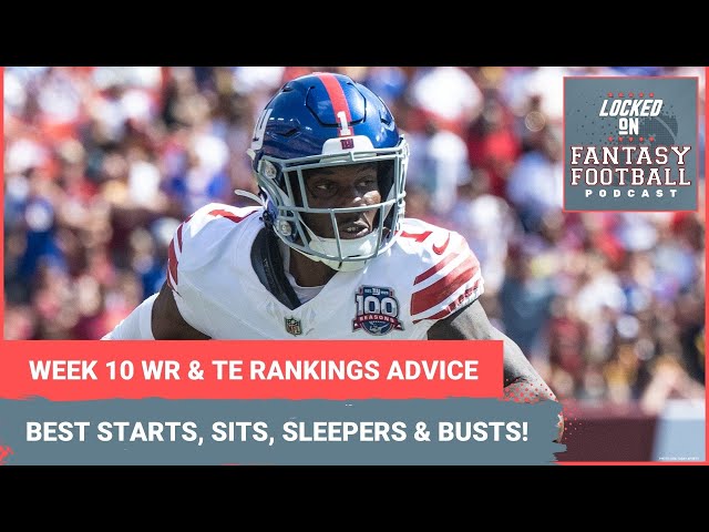 Fantasy football Week 10 WR and TE rankings: BEST starts for your lineups, sleepers, sits and busts