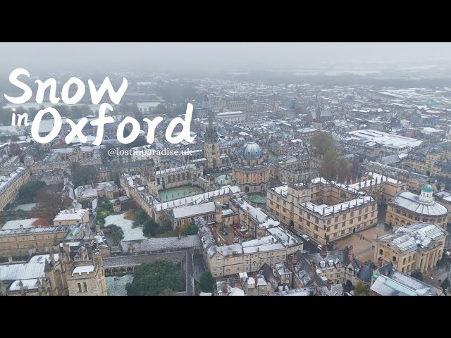 Snow in Oxford.