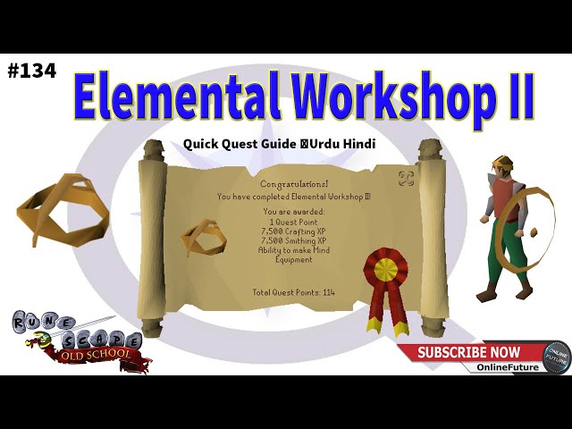 OSRS│How To Complete Elemental Workshop II Quest 2021│Urdu & Hindi