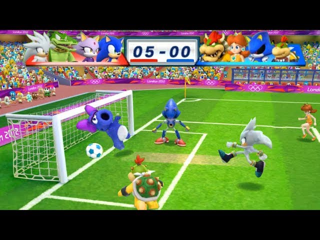 Mario & Sonic At The London 2012 Olympic Games Football #156 Sonic, Blaze, Vector, Silver