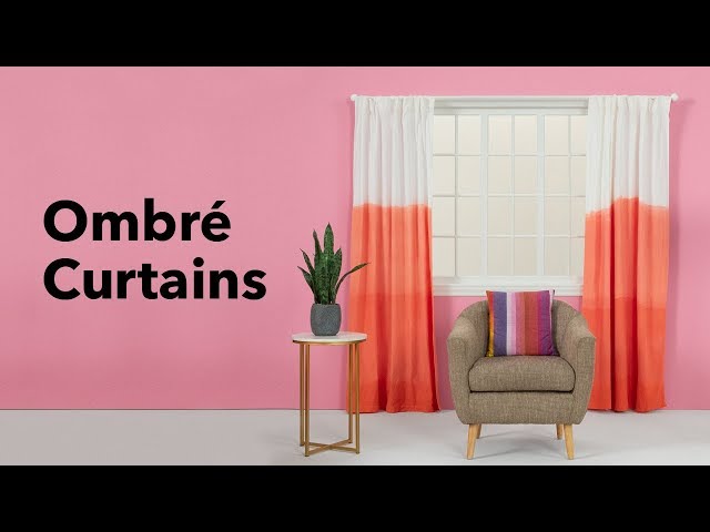 DIY Ombré Fabric | Dip Dye Curtains for Your Home