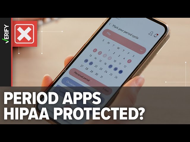 No, health data from most period-tracking apps is not protected under HIPAA