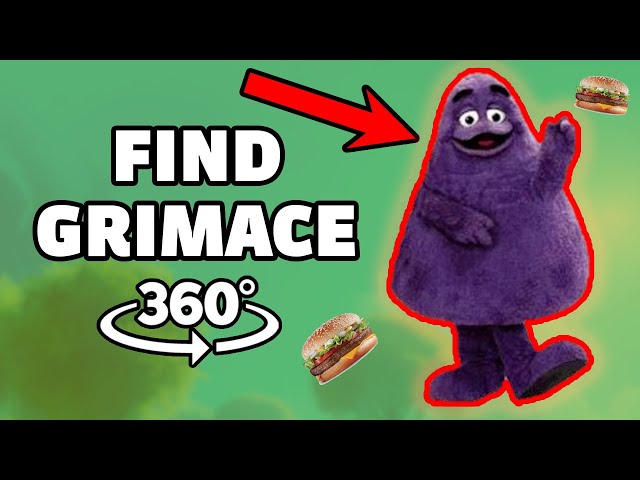 Find Grimace Shake 🥤🍔 360° VR Finding Challenge 🔍 8K