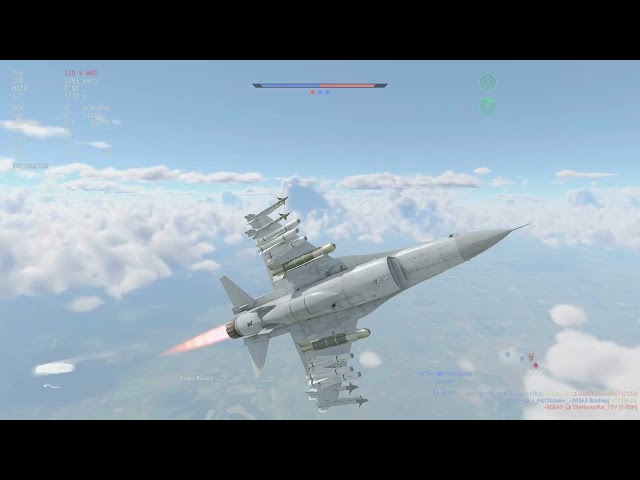 War Thunder_F16 CAS with M1A2 Abrams