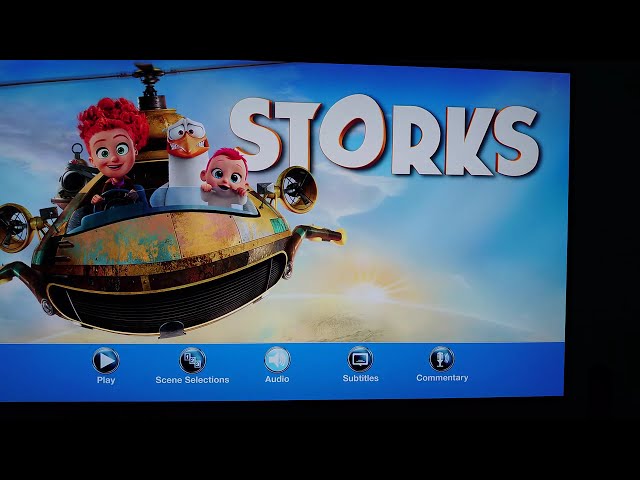 STORKS (2016) 4K Ultra HD Movie Menu presentation