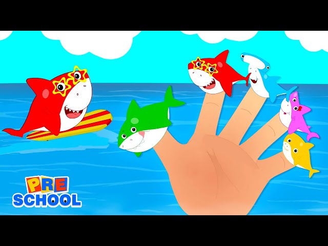 Baby Shark Finger Family | Shark Song For Children | Nursery Rhymes and Baby Songs with Kids TV