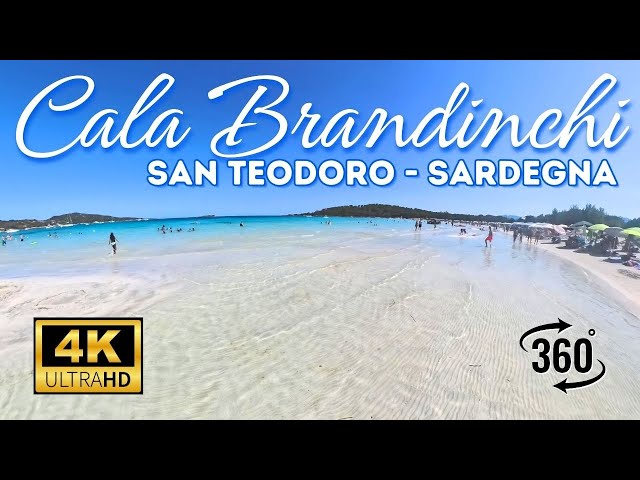 4K [VR - 360] Cala Brandinchi San Teodoro Sardegna - Tahiti Beach in Sardinia