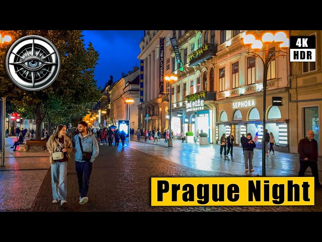 Prague Friday Night  Walking Tour of  Old Town 🇨🇿 Сzech Republic 4k HDR ASMR