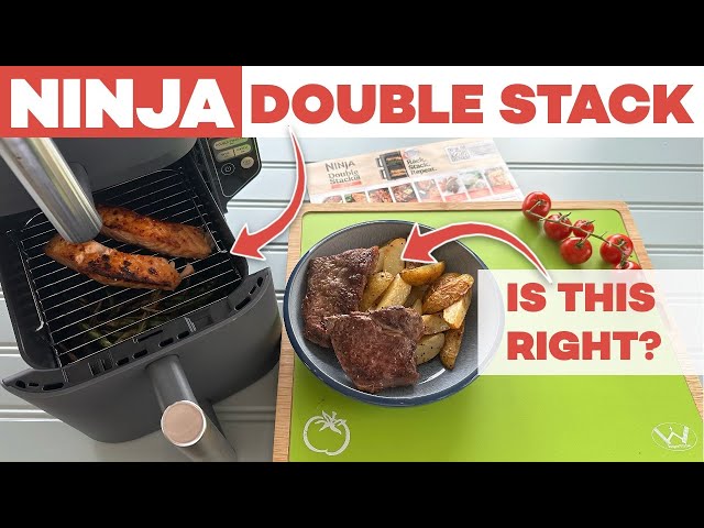 Cooking with the NINJA DOUBLE STACK XL.  This is what it’s made for.