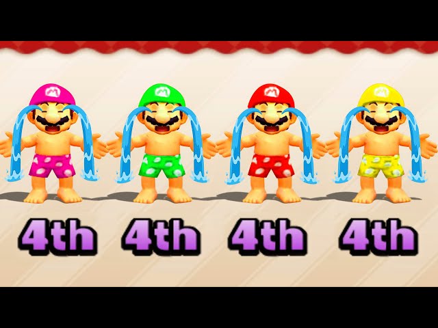 Mario Party The Top 100 Minigames - Mario Vs Princess Peach Vs Luigi Vs Waluigi (Hardest Difficulty)