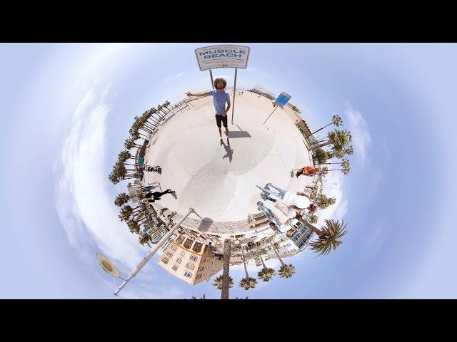 A 360 Virtual Reality Tour Of Muscle Beach California | The Body Coach