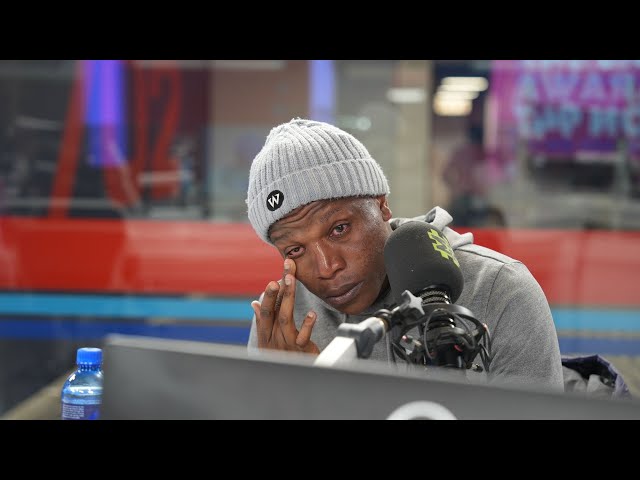 Lebogang Manyama breaksdown on Robert Marawa on 947