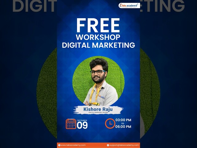 Exciting Free Workshop on Digital Marketing | @teksacademy | #shorts #workshop #webinar