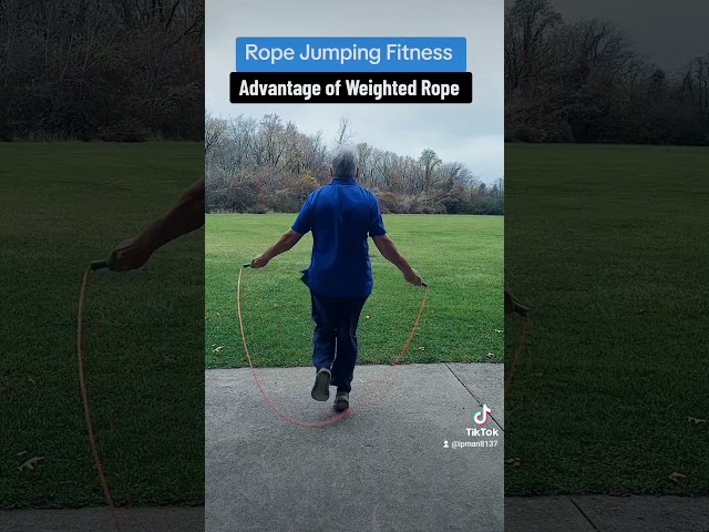 Rope Jumping Fitness  practice Advantage of Weighted Rope . try it ipman8137 #dailyshorts #mobility