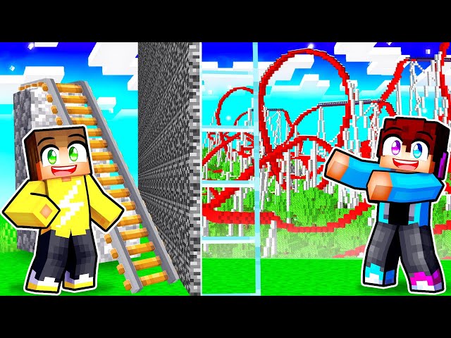 Alex VS Mick ACHTBAAN BOUWEN in Minecraft!