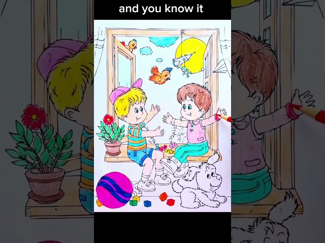 If you’re happy and you know it | Speed Colouring Pages | Kids Songs | #kidssongs  #speeddrawing