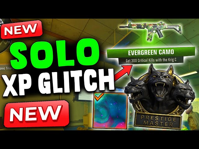 NEW INSANE SOLO UNLIMITED XP / CAMOS GLITCH! BLACK OPS 6 MASTER PRESTIGE GLITCH!