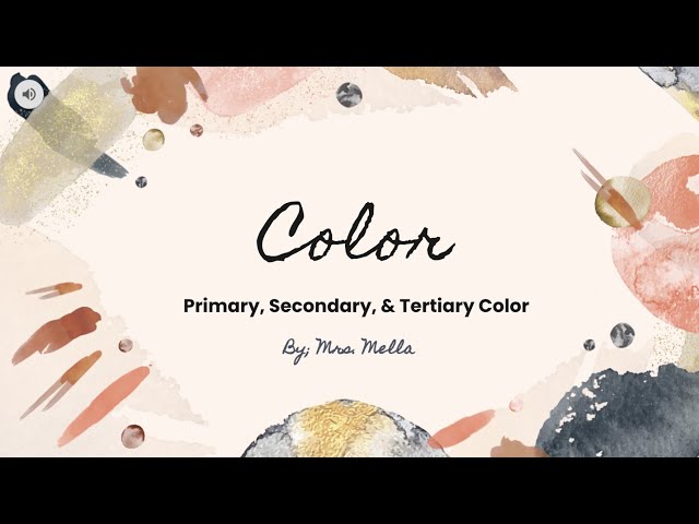 Color Theory: Primary, Secondary, & Tertiary Color