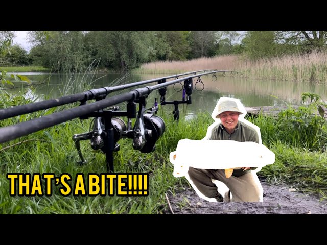 Being proactive in your angling can help you catch more fish! Sabre lake, Calne, Wilts.