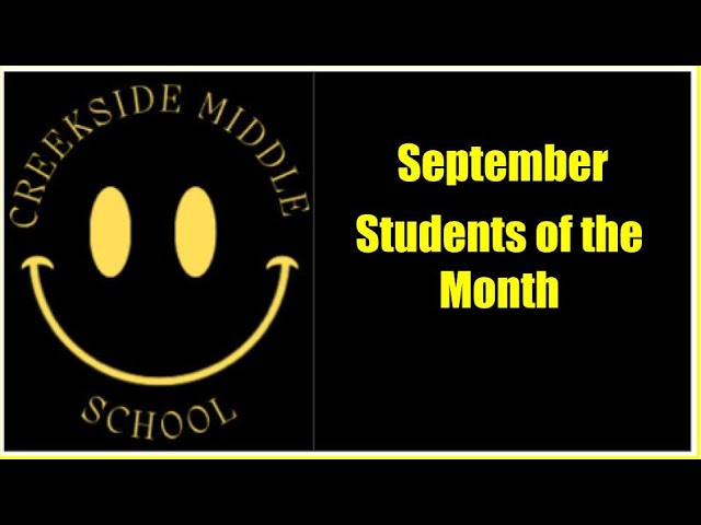 September Student of the Month