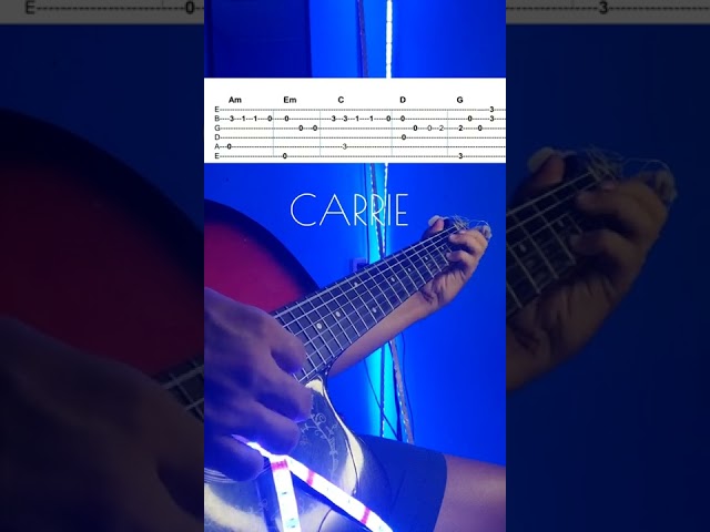 Europe | Carrie Intro Tabs 🤩🤩🤩 (Guitar Tutorial)