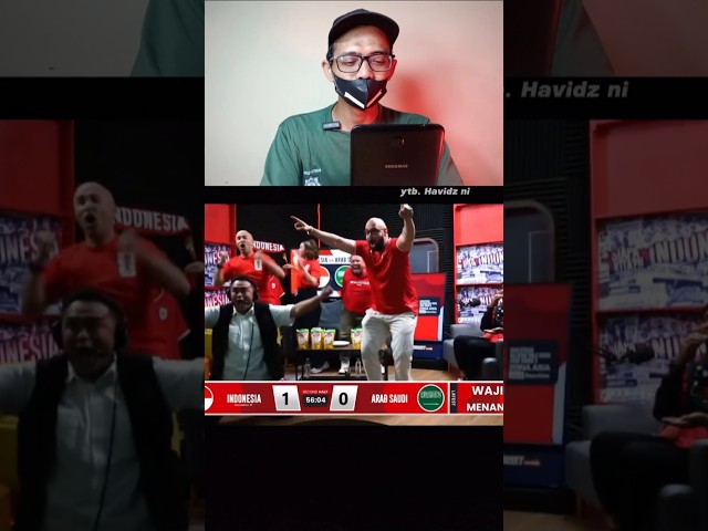 Reaksi orang nobar Indonesia arab #nobarindo #reaction #sepakbolaindonesia #arab #bungtowel