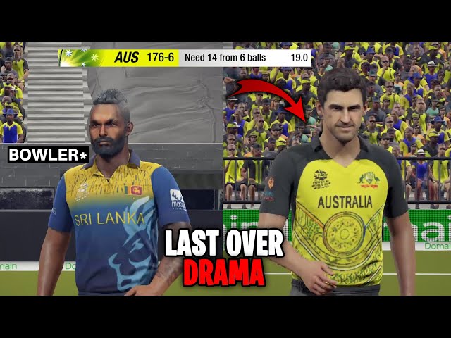 🔥𝙀𝙥𝙞𝙘 𝙩𝙝𝙧𝙞𝙡𝙡𝙚𝙧 𝙡𝙖𝙨𝙩 𝙤𝙫𝙚𝙧 𝙢𝙖𝙩𝙘𝙝 - AUSTRALIA vs SRI LANKA 🎯 CRICKET 19 🔥❤😱