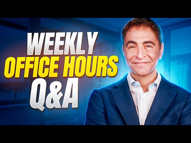 Weekly LIVE Office Hours #296: Q&A Career/Business/Finance Topics. SEE DESCRIPTION FOR CLICKABLE Q&A