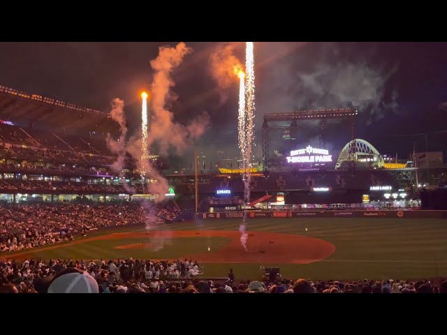 Fireworks show after the Seattle Mariners Game