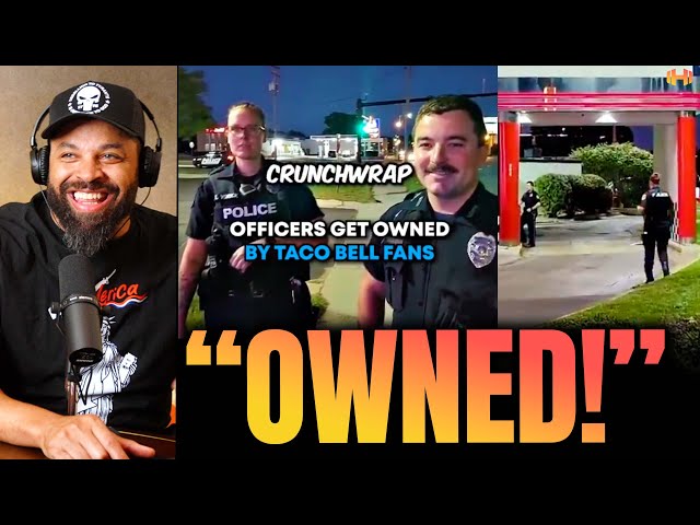 Female Police Officer Gets Triggered By Taco Bell Fans