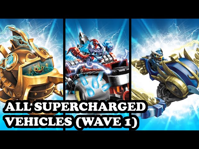 Skylanders Superchargers - All Wave 1 Supercharged Vehicles GAMEPLAY