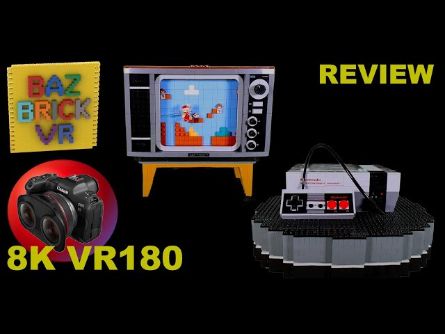 VR180 8K Lego Review 71374 Nintendo Entertainment System - NES Mario Bros BazBrickVR S01E20