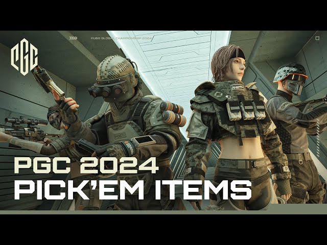 PGC 2024 Pick'em Items NOW AVAILABLE l PUBG Esports