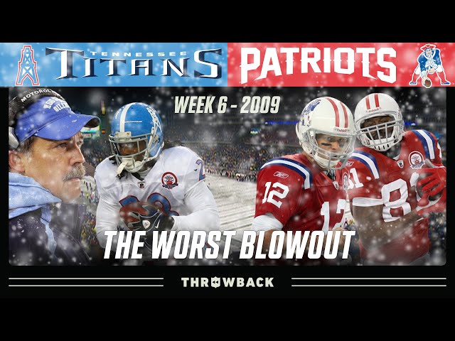 The WORST Blowout in NFL History! (Titans vs. Patriots 2009, Week 6)