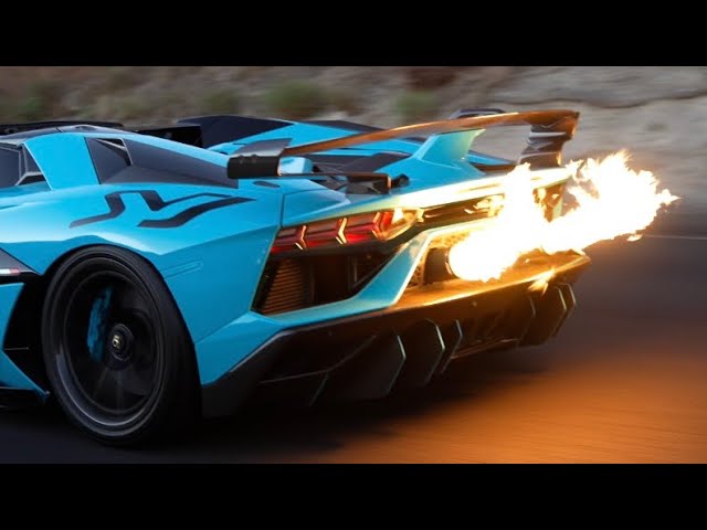 2 Lamborghini Aventador SVJs with Gintani F1 exhaust massive flames! HEADPHONE USERS BEWARE!!!