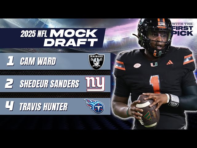 NEW 2025 NFL Mock Draft Full 1st Round with Trades! QBs goes 1-2 after deals to move up!!