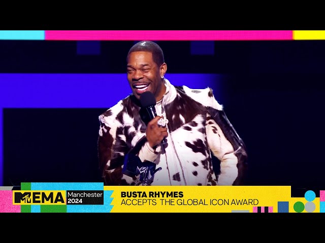 Busta Rhymes Accepts the Global Icon Award | 2024 EMAs