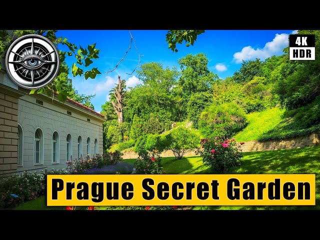 Prague Walking Tour to Secret Garden 🇨🇿 Czech Republic 4k HDR ASMR