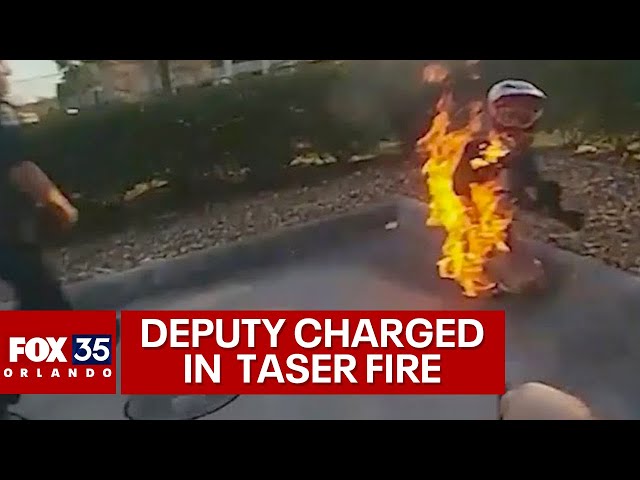 Florida deputy who Tased suspect near gas pump, igniting both, to face charge