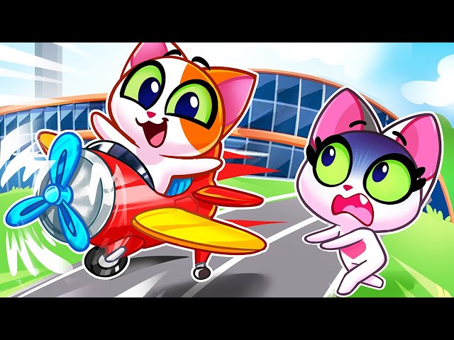 Kids Learn Safety Rules on the Airplane!✈️ Funny Kids Cartoon by Purr Purr Baby