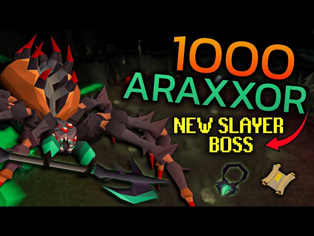 Loot From 1,000 Araxxor (92 Slayer Boss OSRS)