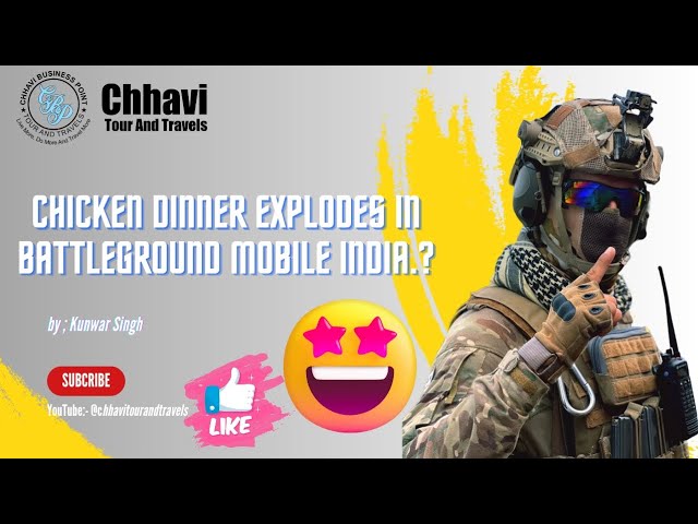 Chicken Dinner Explosion In BGMI / battleground mobile India winner@chhavitourandtravels  #bgmi