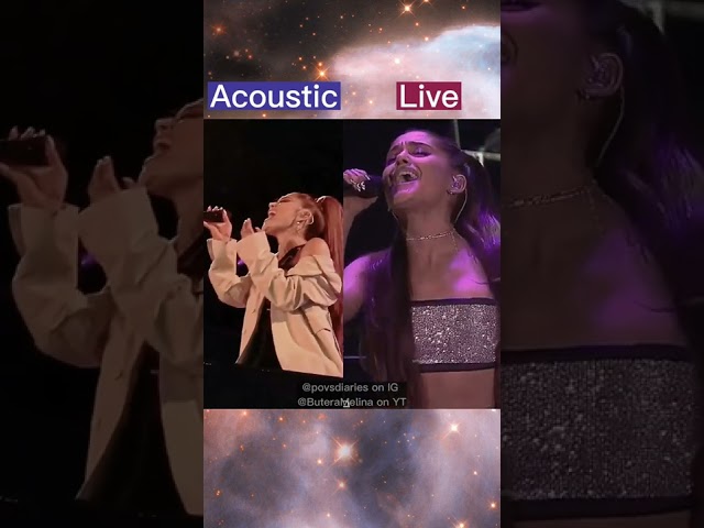 Ariana Grande acoustic & live version ♡ || #shorts #arianagrande