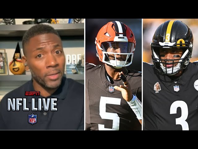 NFL LIVE | "Russell Wilson is KING in AFC North" - Ryan Clark claims Steelers will dominate Browns