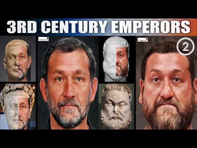 3rd Century Roman Emperors | Realistic Face Reconstruction Using AI and Photoshop (Part 2)