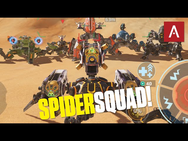 War Robots - Spider Squad Gameplay with Clan VØX Live Stream Highlights WR