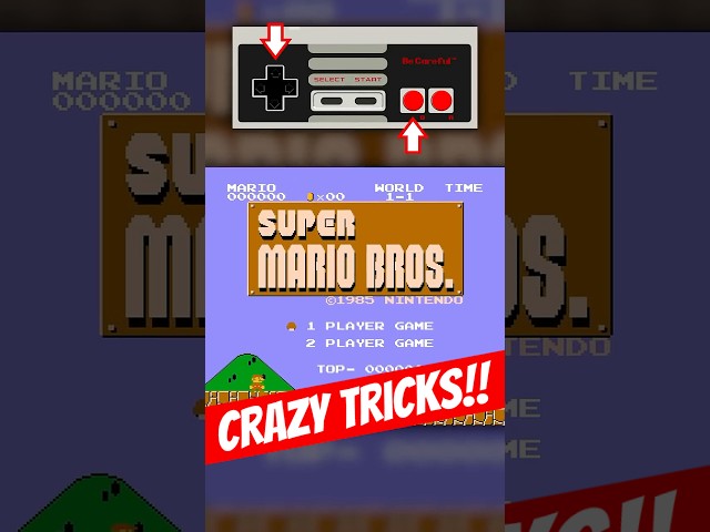 START SCREEN tricks in Super Mario Bros. (NES)!!