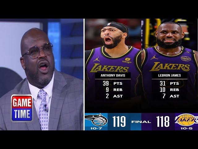 NBA GAMETIME | Anthony Davis’ 30-Point Night Wasted in Lakers’ 1-Point Loss to Magic - Magic Stun LA