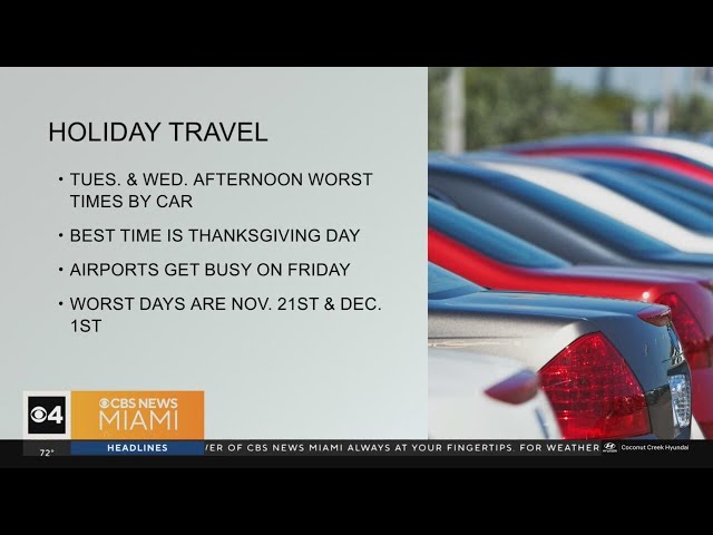 Expect heavy Thanksgiving travel on roads, in air